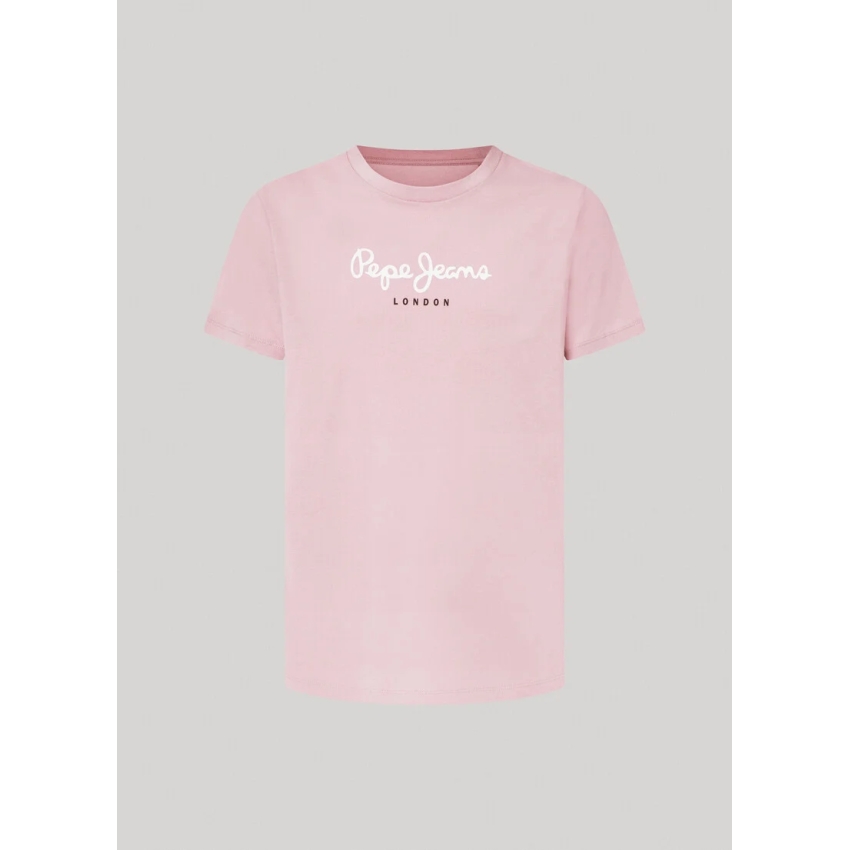 Pepe Jeans CAMISETA LOGO FIT REGULAR  ROSA de chico