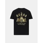 GUESS JEANS Camiseta con logo frontal Negra de chico