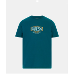 GUESS JEANS Camiseta elástica con logotipo frontal VERDE