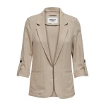 Only Blazers Corte loose Cuello invertido BEIGE