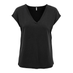 Only Tops Corte regular Cuello en V negro de chica