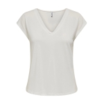 Only Tops Corte regular Cuello en V  BEIGE