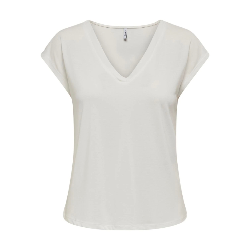 Only Tops Corte regular Cuello en V  BEIGE