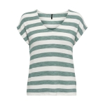 Only Tops Corte regular Cuello en V  VERDE