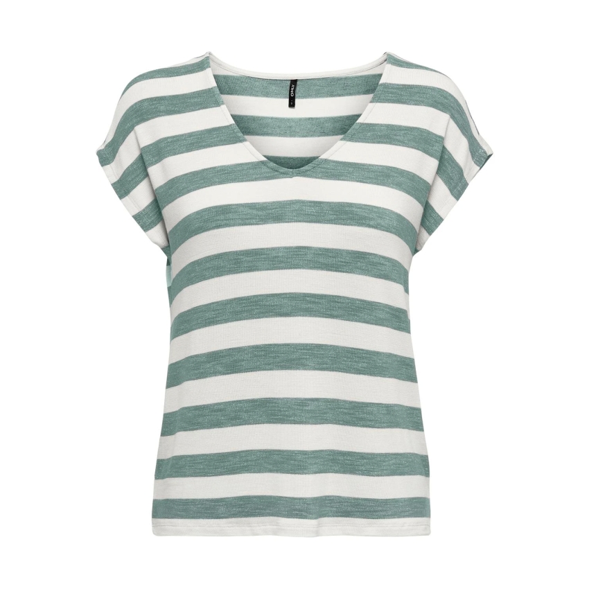 Only Tops Corte regular Cuello en V  VERDE