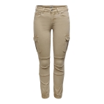 Only Pantalones de chica Tobilleros cargo BEIGE