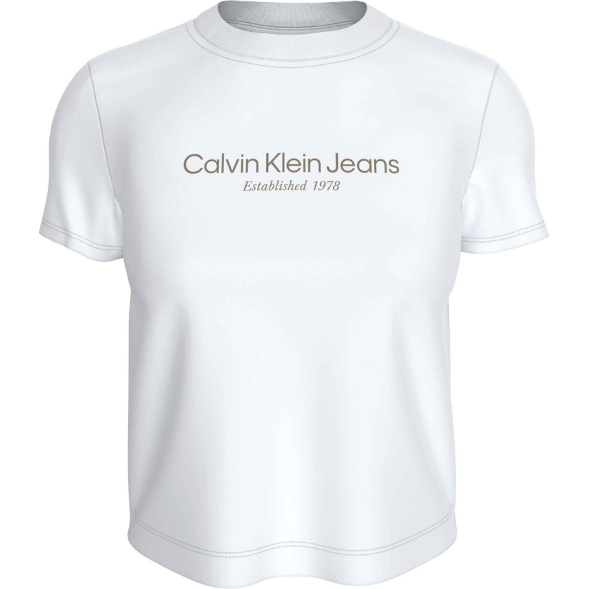 CALVIN KLEIN Camisetas de chica J20J224914 BLANCO