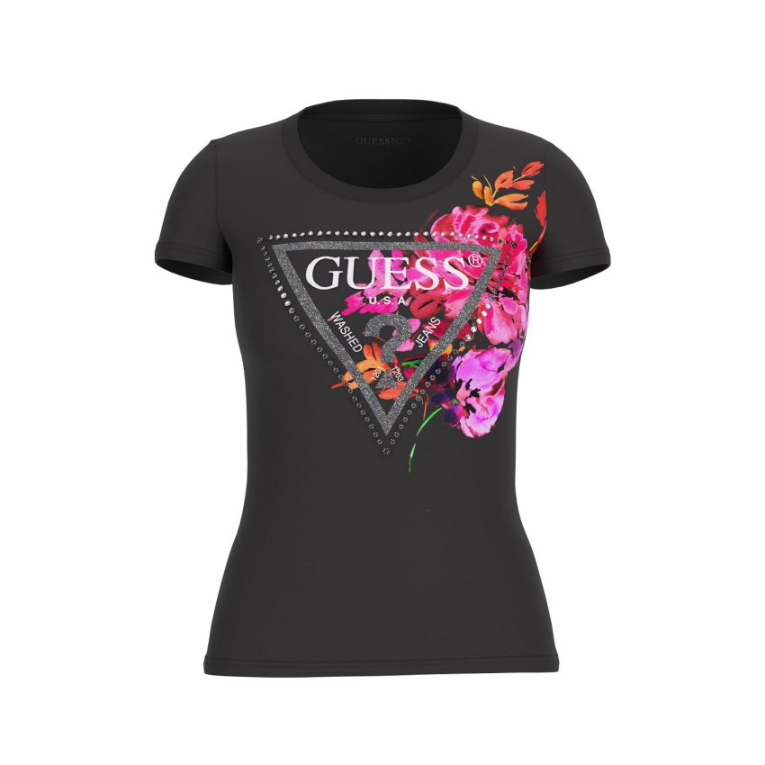 GUESS JEANS Camisetas de chica W4BI23J1314 Negro