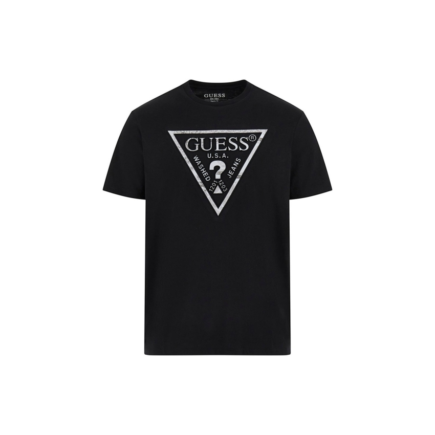 GUESS JEANS Camisetas de chico M4YI86K9RM1 Negro