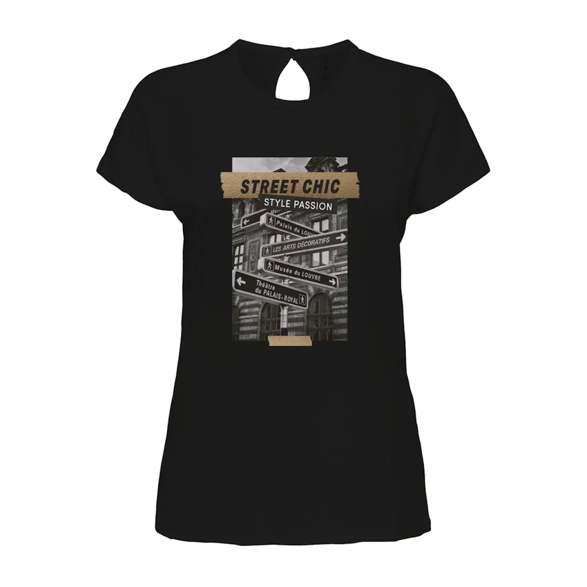 Only Camisetas de chica 15288071 Negro